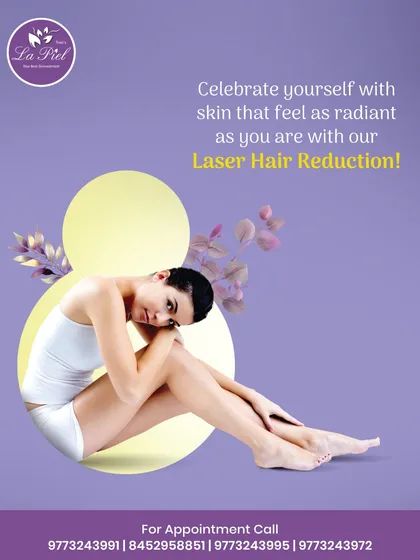 Our laser hair reduction service is a gift of confidence and self-care. We help you achieve radiant, silky-smooth skin with long-lasting results, freeing you from the daily routine of traditional hair removal methods.