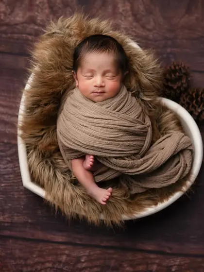 The sweetest little boy has my heart. A classic portrait using earthy tones and natural textures to create a warm and cozy feel.