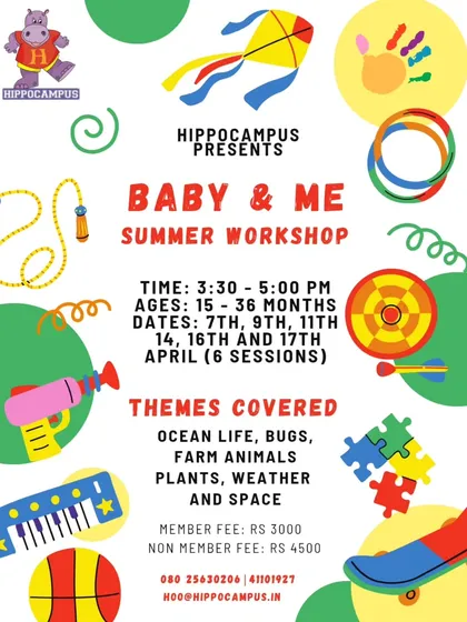 It's never too early for stories! Our 'Baby & Me' workshops are specially designed for our tiniest bookworms, aged 15 to 36 months, and their caregivers. We explore themes like ocean life and farm animals through sensory play, songs, and of course, lots of cuddly reading time.