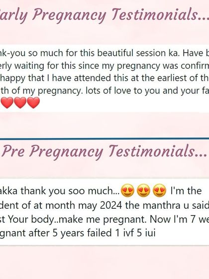 A student who is 7 weeks pregnant after 5 years and failed IVF/IUI, and another who was eagerly waiting for my early pregnancy class. These messages are my motivation.