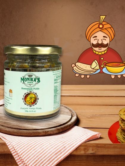 My Punjabi Mango Pickle is the perfect companion for any Indian meal, bringing its signature tangy and spicy flavour to the table.