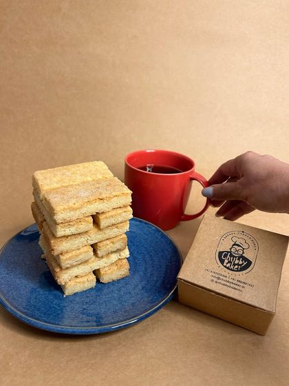 Our signature shortbread biscuits are simple, buttery, and nostalgic. Made with just flour, butter, sugar, and salt, they are the perfect companion for your tea or coffee.