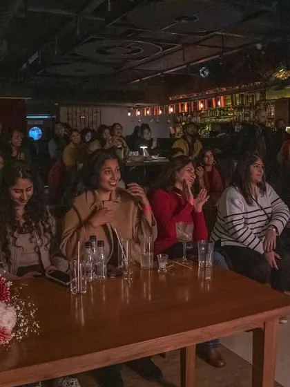 The wonderful and engaged audience at our Depot 48 ghazal night.