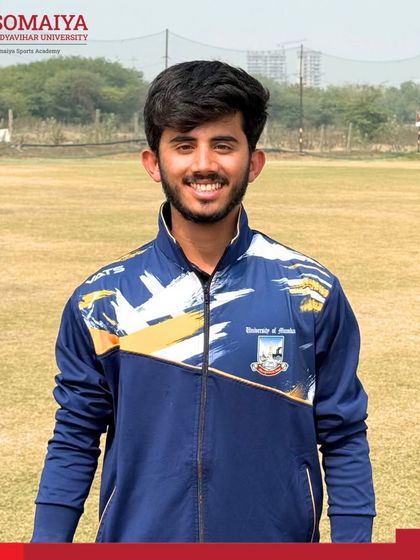 Vedant Haridas, one of two players from K. J. Somaiya College of Arts and Commerce selected to represent the college at the University of Mumbai Inter-University West Zone Tournament.