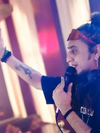 Connecting with the crowd is everything. Whether it's a club night or a private party, I'm always on the mic, engaging with the audience and pushing the vibe higher.