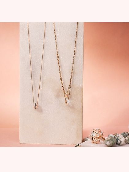 A showcase of our versatile and fashionable chains, perfect for layering or wearing alone.