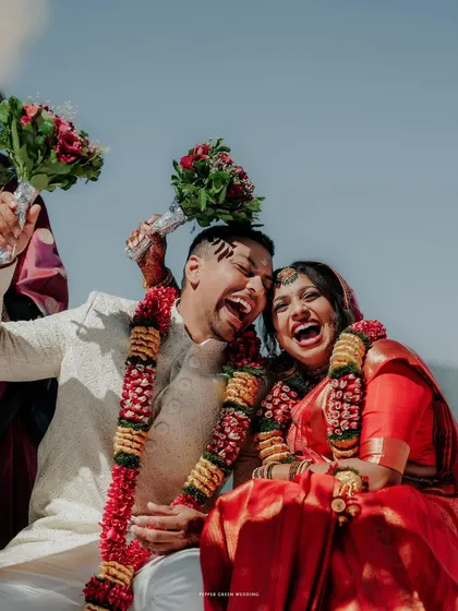 The pure, unadulterated joy of Thamana and Elija celebrating their union. Capturing such genuine laughter is key to creating an emotional wedding film.