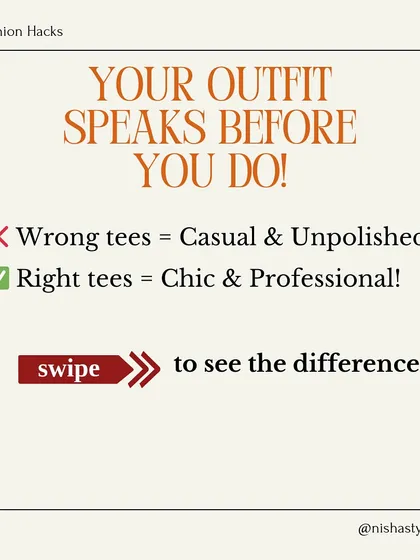 Your outfit speaks before you do. The wrong tee can make you look casual and unpolished, while the right tee looks chic and professional.