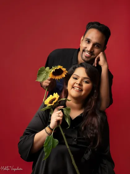 Some of the best sessions are celebrations of friendship. This was a gift from one friend to another, and the studio was filled with so much laughter and joy. A portrait with your bestie is a memory you'll cherish forever.