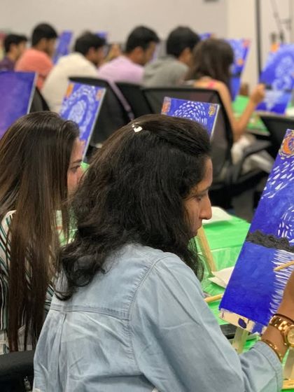 Paint Bar - Corporate Events & Team Building Classic Office Sip & Paint photo 27