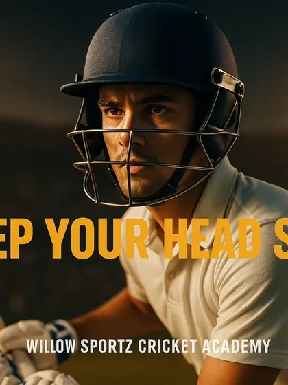 A key batting tip: Keep your head still. A still head leads to better balance, timing, and shot execution.