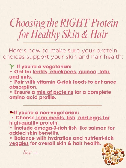 Choosing the right protein sources is key. This guide shows you how to select high-quality proteins, whether you're vegetarian or non-vegetarian, to ensure you're supporting your hair health effectively.