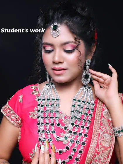 A gallery of our best portfolio shots, showcasing the variety of bridal, reception, and creative looks my students learn to master. Each image is a testament to their skill and hard work.