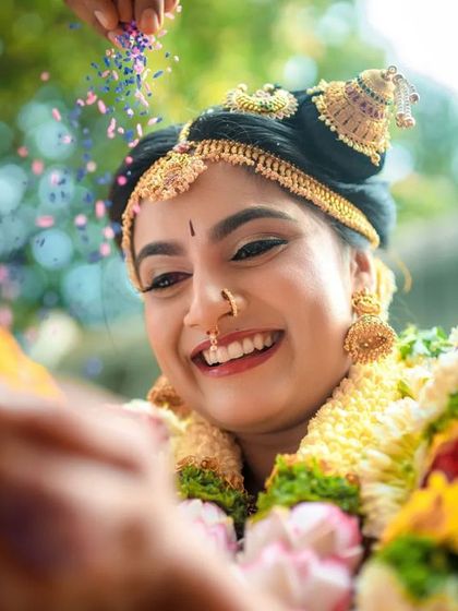 A duplicate of 33, a close up of a bride's joyful reaction.