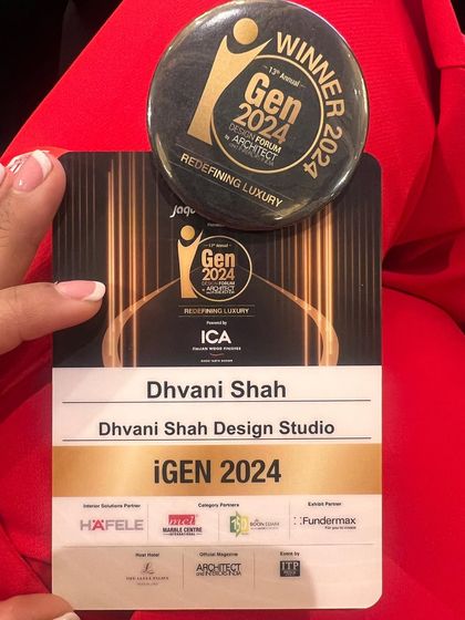 The official winner's badge and pin from the iGen 2024 Design Forum. This represents not just an award, but the passion and hard work that my team and I pour into every single design project.