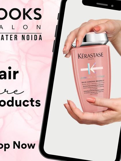 A graphic highlighting the Kérastase Chroma Absolu shampoo, designed to protect and enhance colour-treated hair.