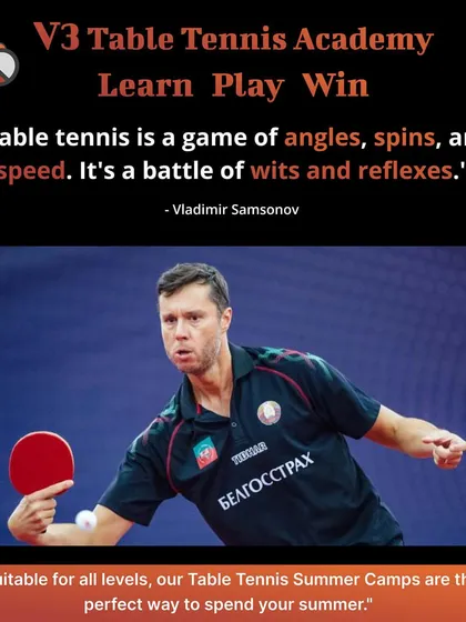 Table tennis is a battle of wits and reflexes. Our camps are the perfect place to sharpen your angles, spins, and speed this summer.