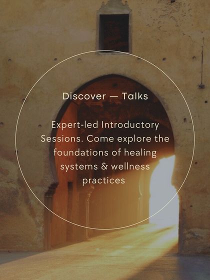 Discover the foundations of ancient healing systems and modern wellness practices through our expert-led introductory talks. These sessions are perfect for those beginning their journey or seeking to expand their knowledge.