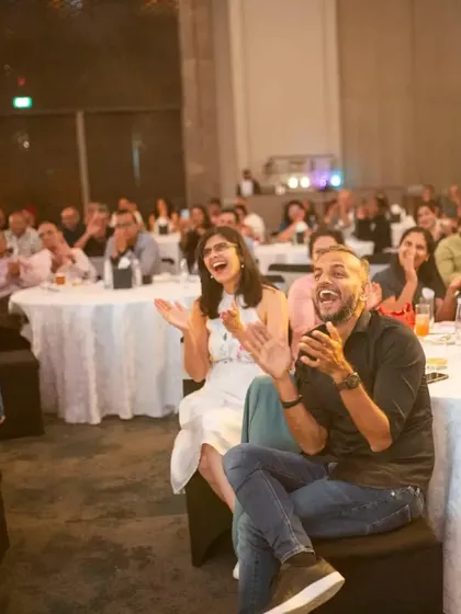 The audience erupts in applause and laughter. A great performance is a conversation with the audience, and their energy fuels the entire show.