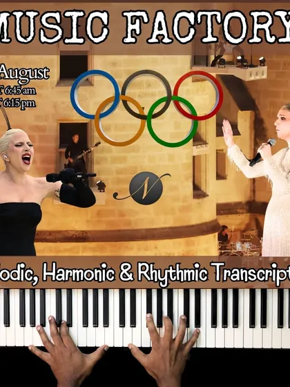 Our "Music Factory" workshops stay current and relevant. Here, we're offering a one-off class to explore and transcribe the hit songs from the 2024 Paris Olympics, focusing on melodic, harmonic, and rhythmic transcription.