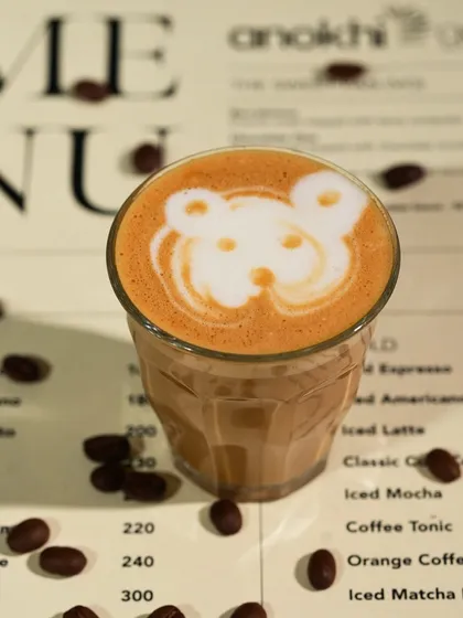 Every cup of coffee is a small work of art. My baristas take pride in creating beautiful latte art, like this cute bear, to bring a smile to your face.