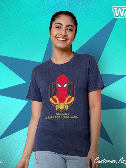Your friendly neighborhood hero. This official Marvel Spider-Man t-shirt is a classic for any fan of the web-slinger.