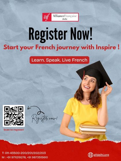 Start your French journey with our new INSPIRE method. Register now to experience a brand-new way of learning that is modern, practical, and culturally rich.