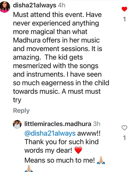 Kind words like these mean so much to me. It is an honor to be a part of a child's musical journey and to see the eagerness and love for music blossom in them.