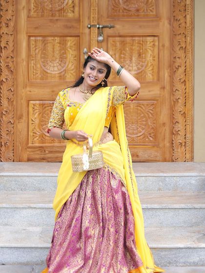 Maya Designer Studio - Custom Bridal & Occasion Wear Modern Half Sarees (Langa Voni) photo 84