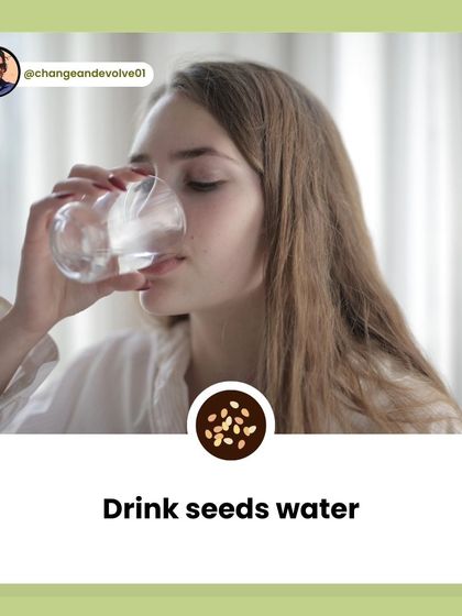 Drinking seed-infused water is a simple habit that can help with hormone regulation and detoxification, supporting your PCOS journey.