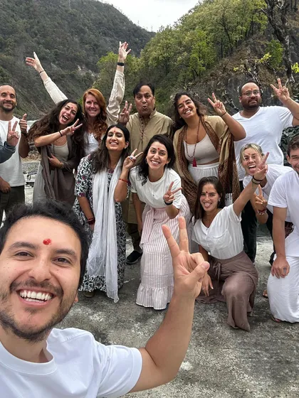 So much joy and positive energy with this amazing group at the Phool Chatti Ashram in Rishikesh. A retreat is not just about yoga, it's about the connections we make and the community we build.
