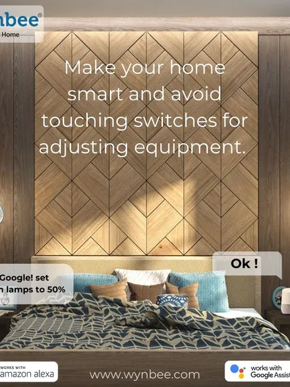 Make your home smarter and avoid fumbling for switches. With voice integration, you can adjust your bedroom lamps to the perfect brightness, like 50 percent, without ever leaving your bed.