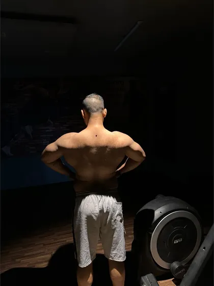 Another shot of my back development, showing the foundation of muscle built through years of dedicated lifting.