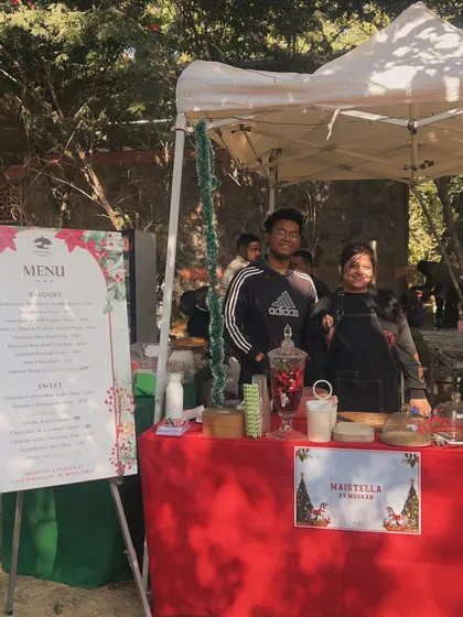 My hardworking team at our Christmas market stall. These events are a lot of work, but we always have fun serving our food to new and familiar faces.