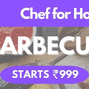 Fire up the grill with our live Barbeque packages. We provide a chef who specializes in grilling, perfect for backyard parties and outdoor events, with options for both veg and non-veg.