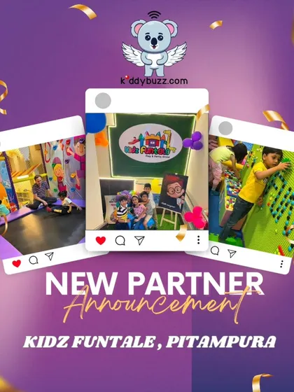 Playtime just got more awesome! I'm an official partner of Kidz Funtale in Pitampura. Book your tickets through kiddybuzz.com and get ₹100 off on every ticket.