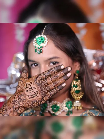 Another moment from my mehendi, feeling all the bridal emotions.