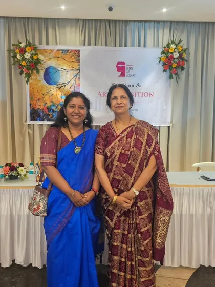 I was so honored to be recognized for my journey as an educator. My own mentor, Preeta Madam, has been a huge inspiration, and I strive to guide my students with the same dedication she has shown me.