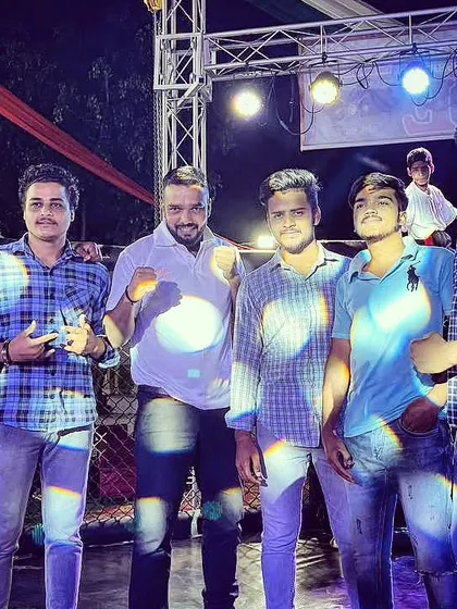 Sometimes you can feel proud. A moment with my friends and team after a fight night event.