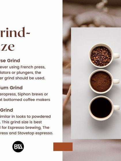 The grind size is one of the most critical variables in coffee brewing. We train baristas to match the grind to the method, whether it's coarse for French press or fine for espresso.