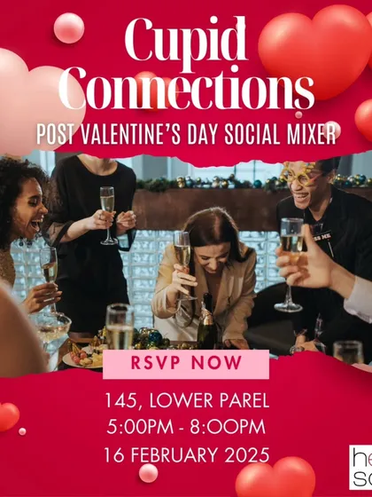 An invitation to our 'Cupid Connections' post-Valentine's mixer. It’s a chance to move beyond the hype of the holiday and make a real connection.