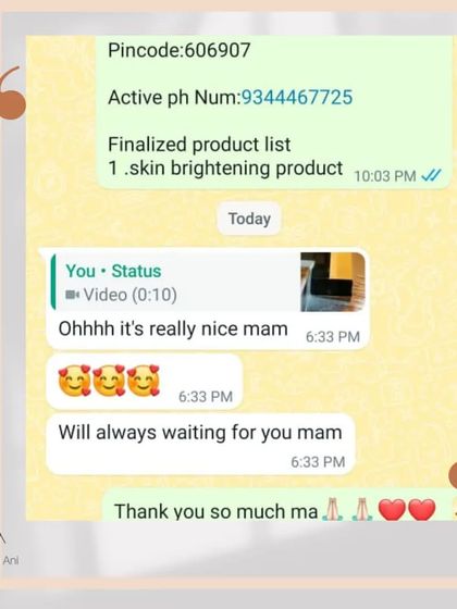 "Will always waiting for you mam." The sweetest messages from my customers who are excited to receive their orders.