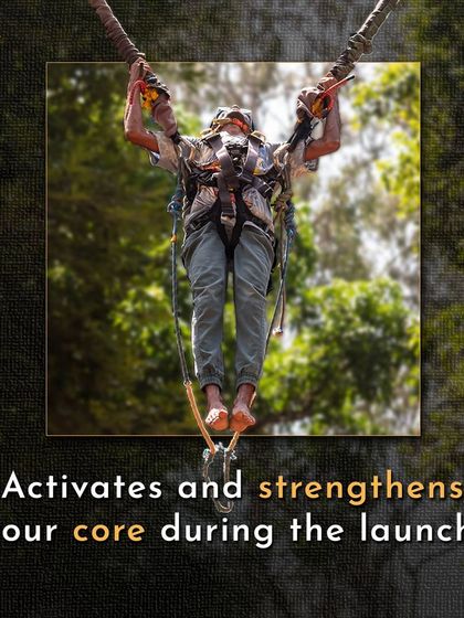 The launch phase of the Rocket Ejector is an intense core workout. Your body tenses up to handle the rapid upward motion, engaging your abdominal muscles.