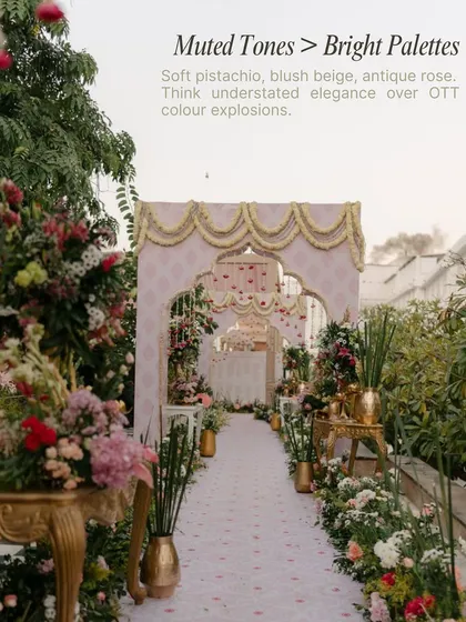 A 2025 trend insight: the shift towards muted tones like soft pistachio and antique rose for an understated, elegant aesthetic over bright color explosions.