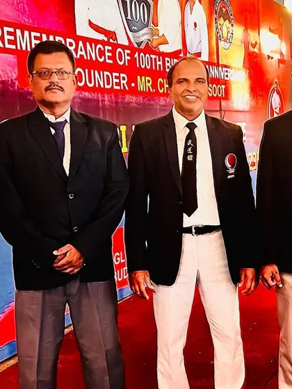 With senior officials at the national championship. I am always learning from those who have walked this path before me.