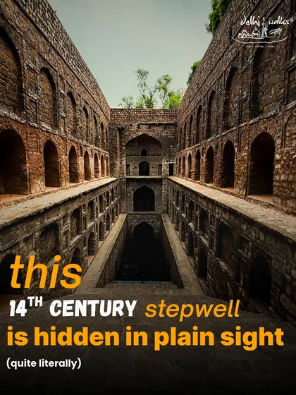 This 14th-century stepwell is hidden in plain sight. Tucked away in the heart of modern Delhi, Agrasen ki Baoli is an architectural marvel that many walk past without noticing.