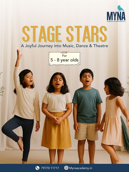 Introducing Stage Stars, a joyful journey into music, dance, and theatre for 5 to 8-year-olds. This program is designed to let our little ones move, groove, and shine bright.