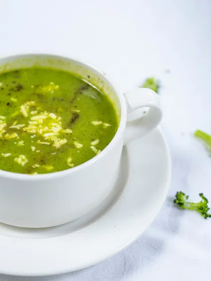 Our creamy and healthy Broccoli Cheese soup is a best-seller. It's smooth and flavorful, making it the best way to start a meal.