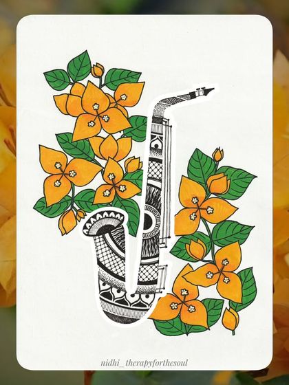 Nidhi - Art Products & Digital Artwork The 2025 Art Calendar: A Year of Music & Flowers photo 10