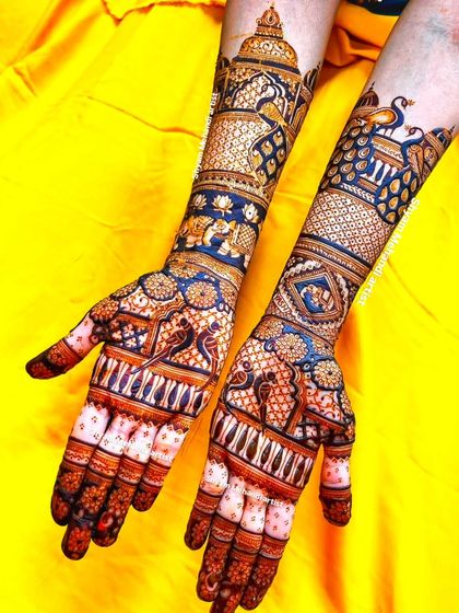 A full view of the previous design on both arms, showing the striking contrast and detail.